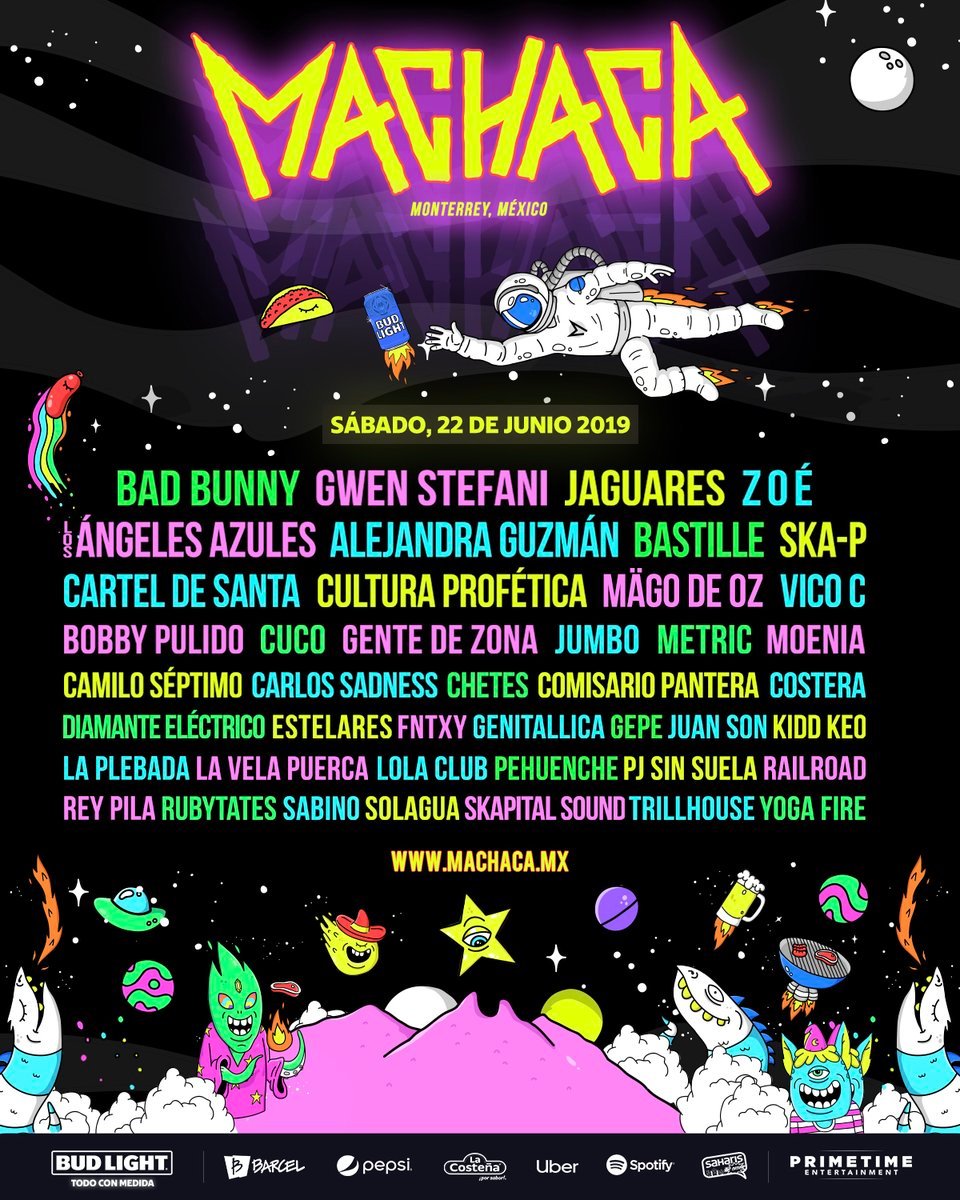 Lineup Machaca Festival 2019